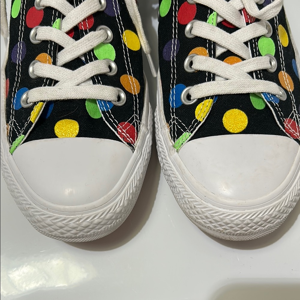 Converse Miley Cyrus Polka Dot Multicolor Unisex Sneakers Women’s 9.5 Men’s 7.5 - Picture 8 of 10
